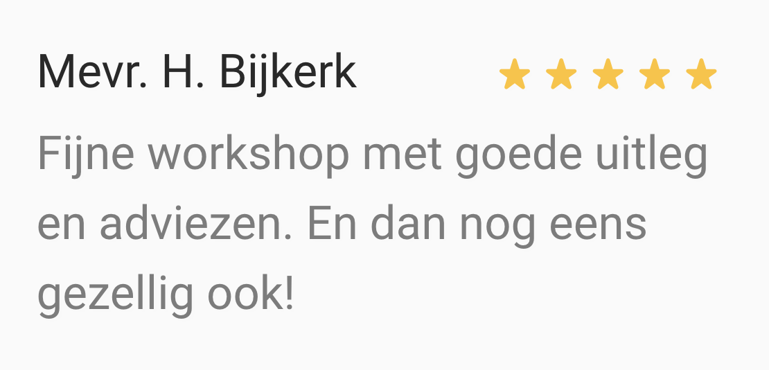 Review workshop parfum maken oliereis 1