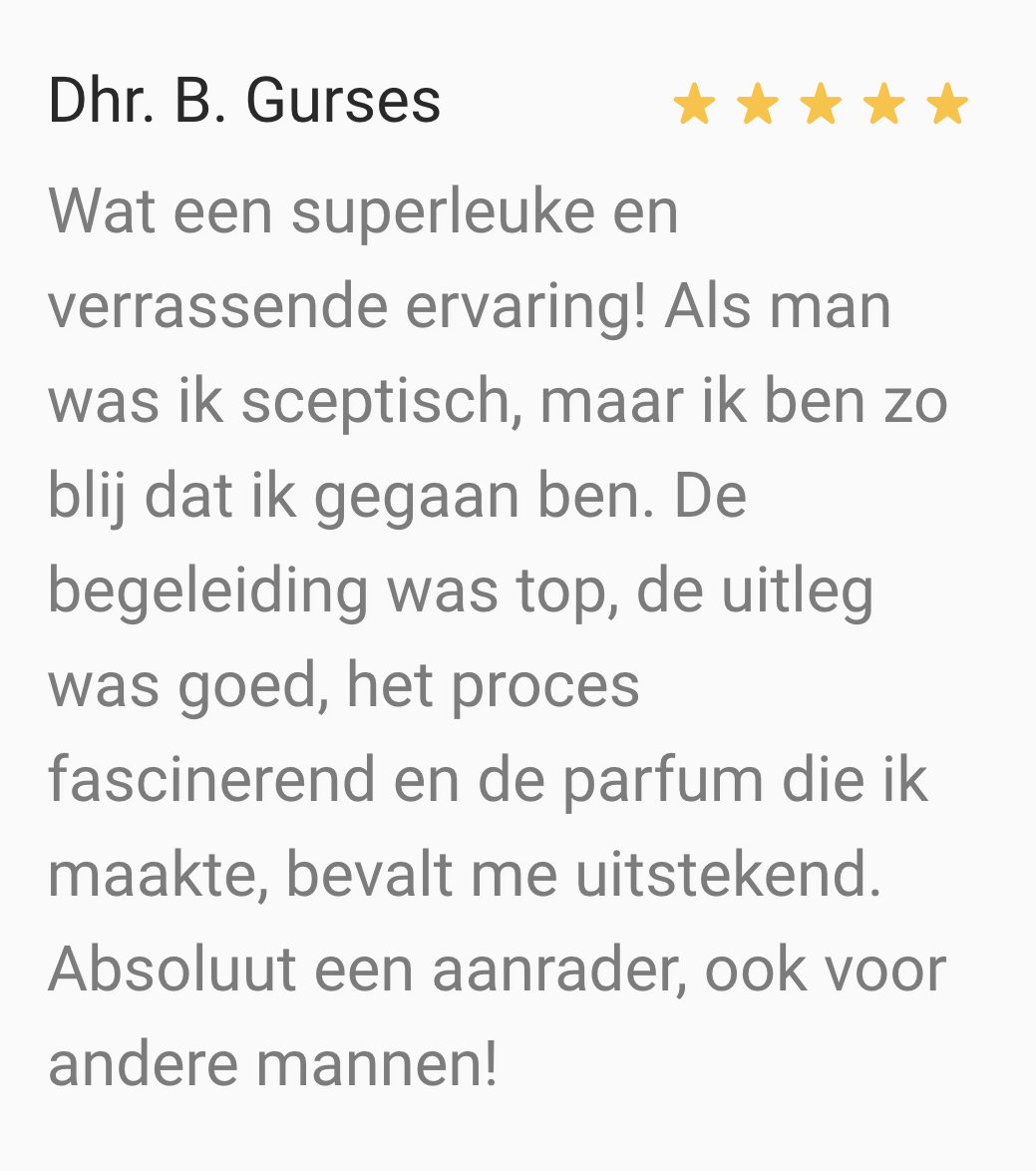 Review workshop parfum maken oliereis 8